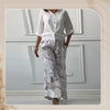 Damara | Stilvolles Zweiteiliges Set: Lockeres Cardigan-Shirt und High-Waist-Hose