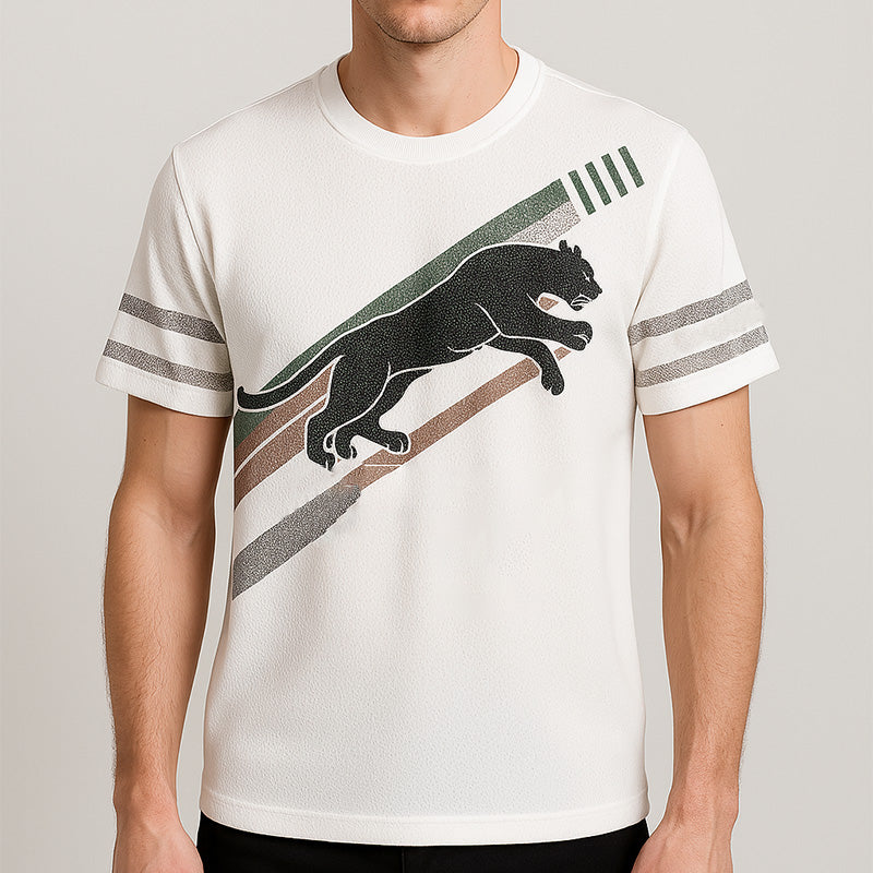 Joshua | Modisches Kurzarm-T-Shirt mit Rundhalsausschnitt für Herren