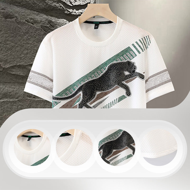Joshua | Modisches Kurzarm-T-Shirt mit Rundhalsausschnitt für Herren