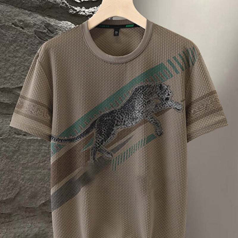Joshua | Modisches Kurzarm-T-Shirt mit Rundhalsausschnitt für Herren