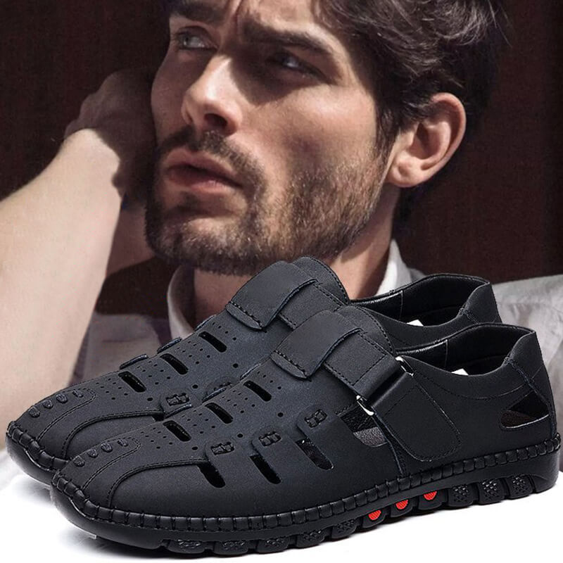 Chard | Einzigartige Ledersandalen für Männer mit verstellbaren Riemen