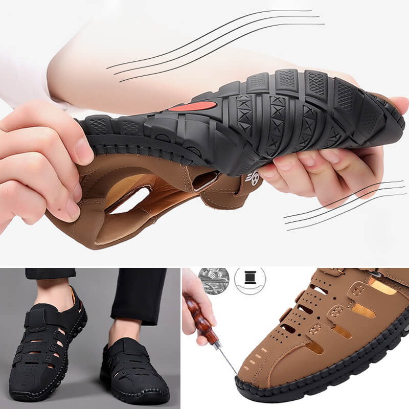 Chard | Einzigartige Ledersandalen für Männer mit verstellbaren Riemen