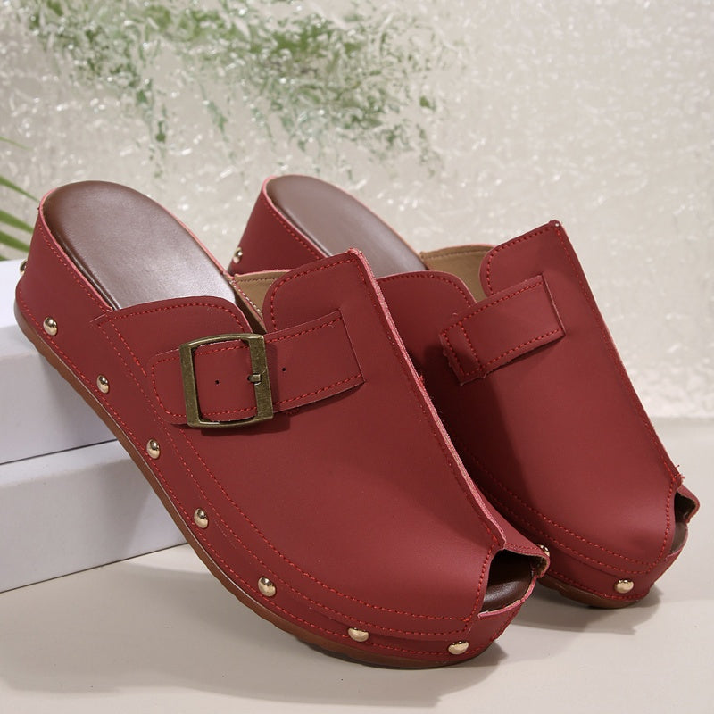 Gertrud | Lässige Peep-Toe-Plattform-Sandaletten für Damen