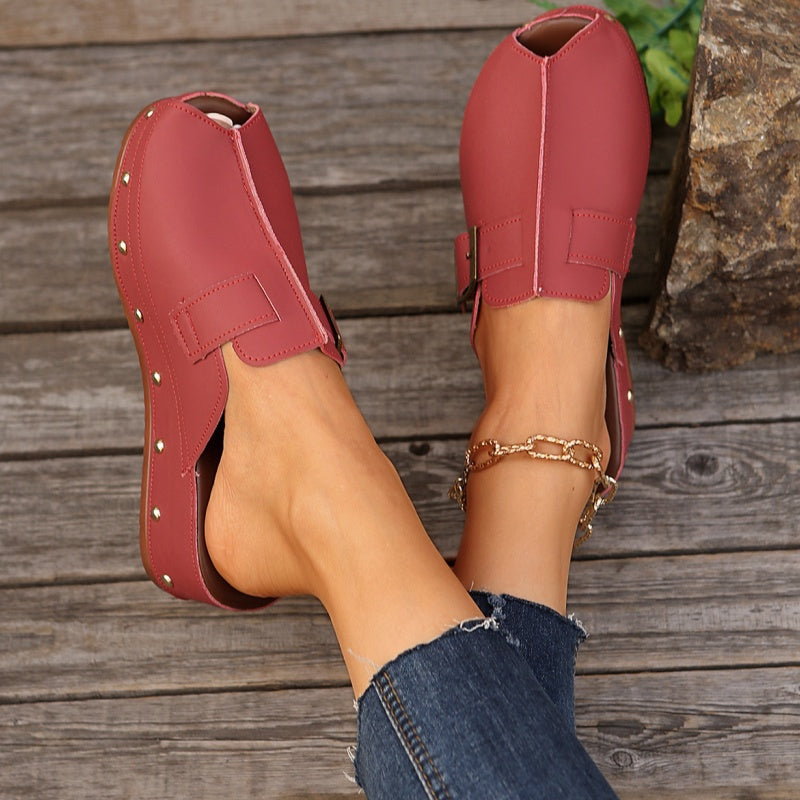 Gertrud | Lässige Peep-Toe-Plattform-Sandaletten für Damen