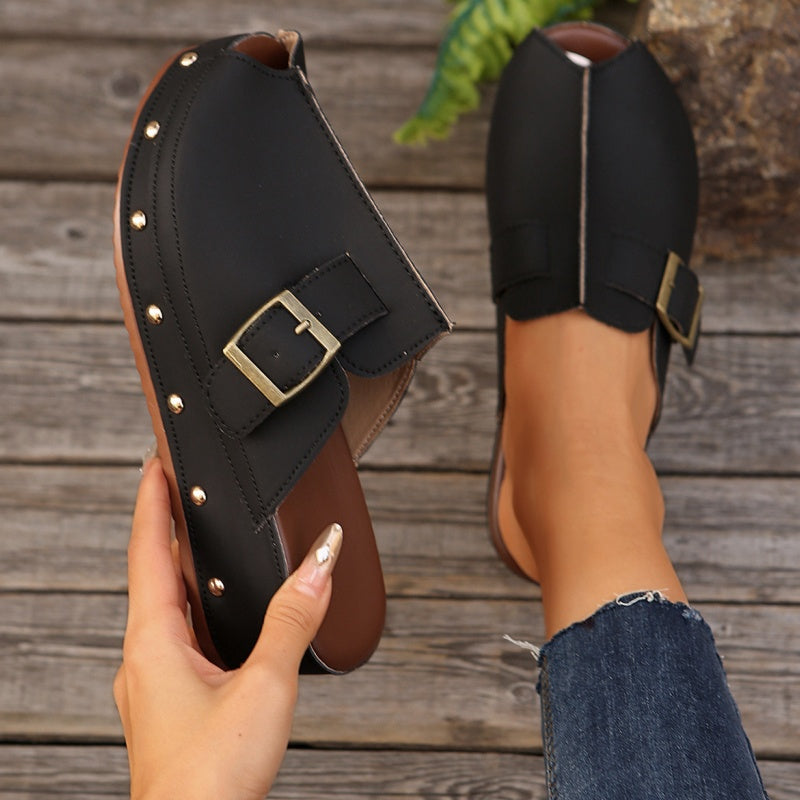 Gertrud | Lässige Peep-Toe-Plattform-Sandaletten für Damen