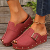 Gertrud | Lässige Peep-Toe-Plattform-Sandaletten für Damen