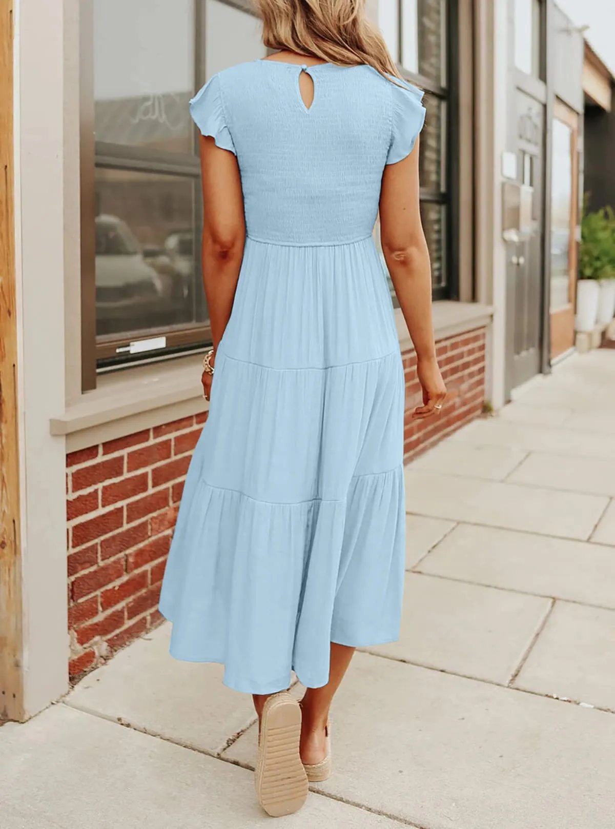 Cecelia | Stilvolles, kurzes Midikleid für Damen
