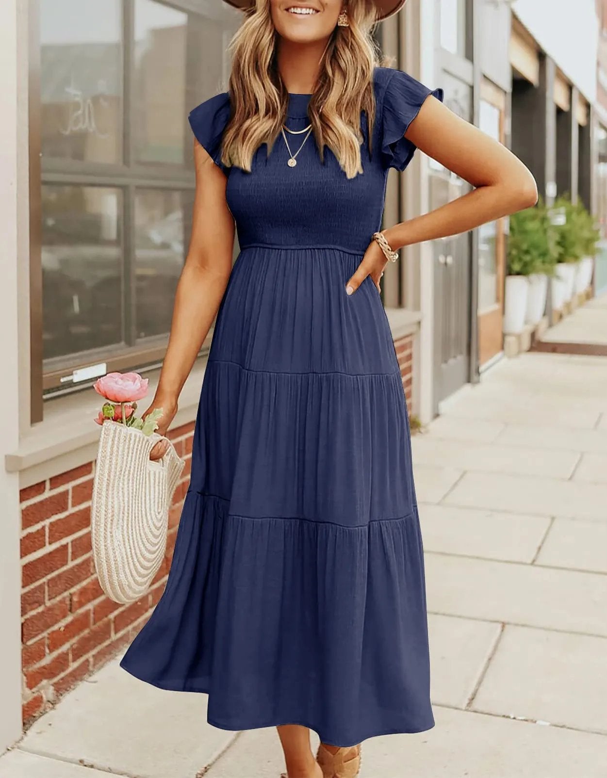 Cecelia | Stilvolles, kurzes Midikleid für Damen