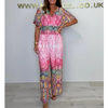 Tia | Weite Boho-Jumpsuit mit Print