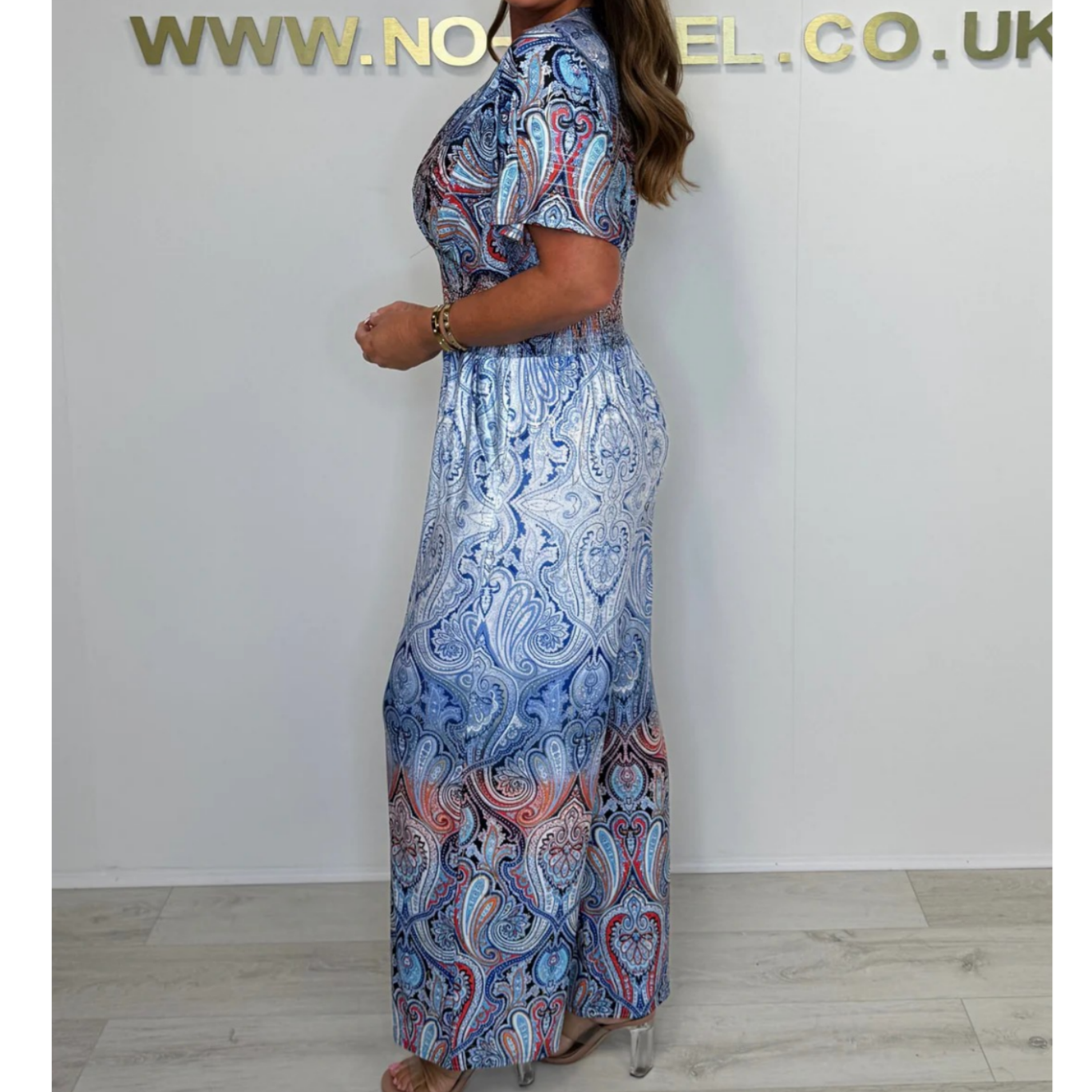 Tia | Weite Boho-Jumpsuit mit Print