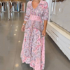Catalina | Feminines langes Kleid mit floralem Design