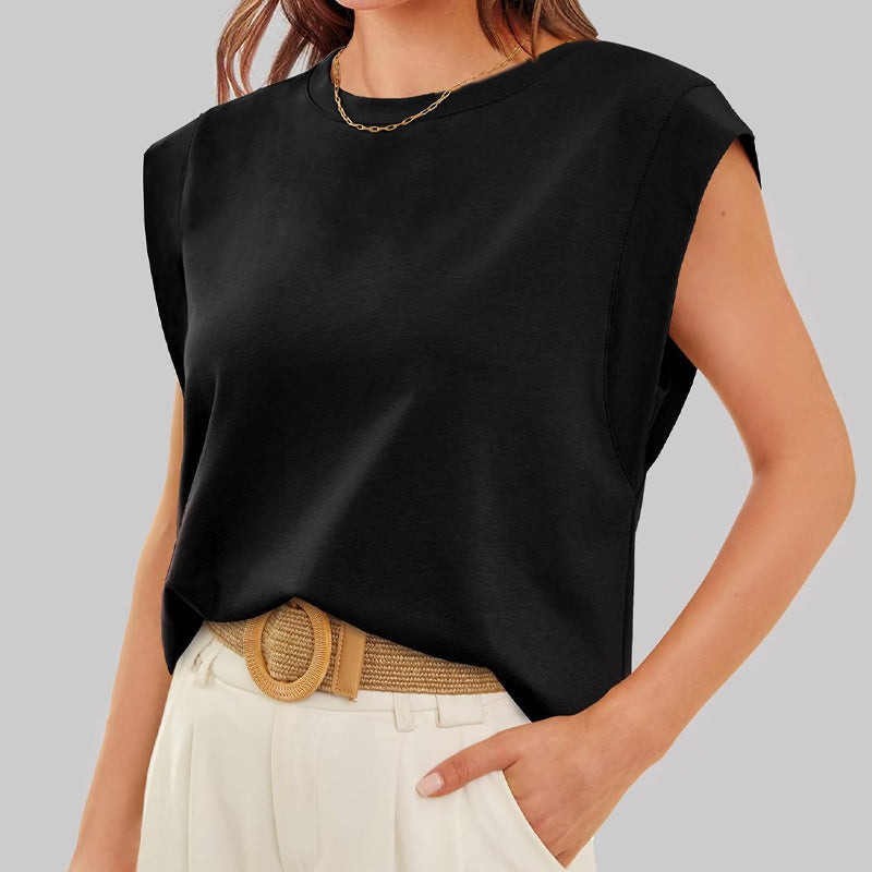 Mary | Modisches ärmelloses T-shirt für Damen