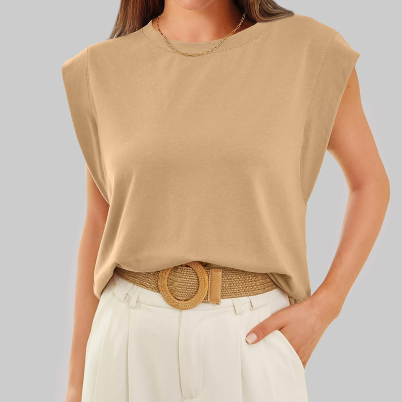 Mary | Modisches ärmelloses T-shirt für Damen