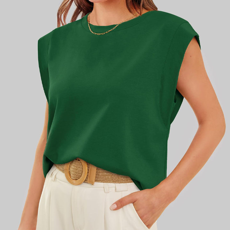 Mary | Modisches ärmelloses T-shirt für Damen