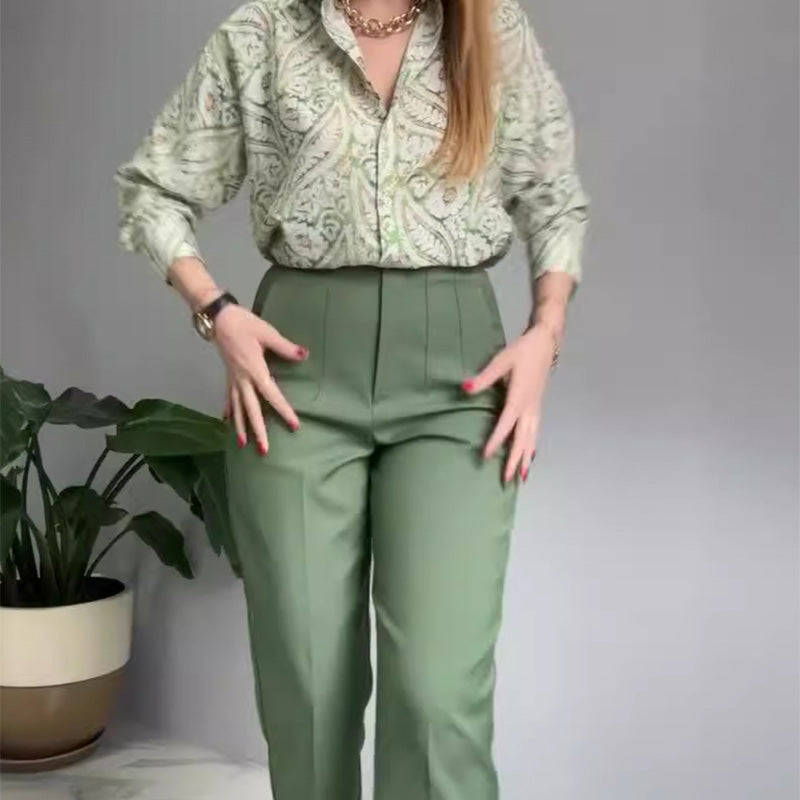 Azaria | modisches Hemd- und Hose-Set mit Muster