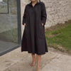 Portia | Luftiges Midikleid im Tunika-Stil mit Kragen