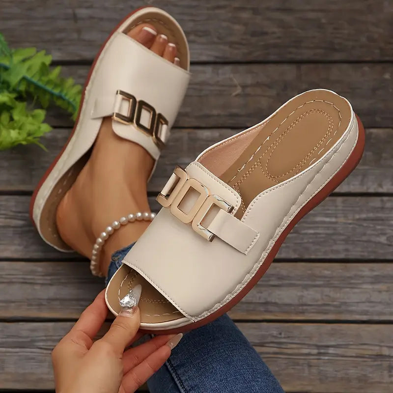 Karoline | Stylische und komfortable orthopädische Keilsandalen