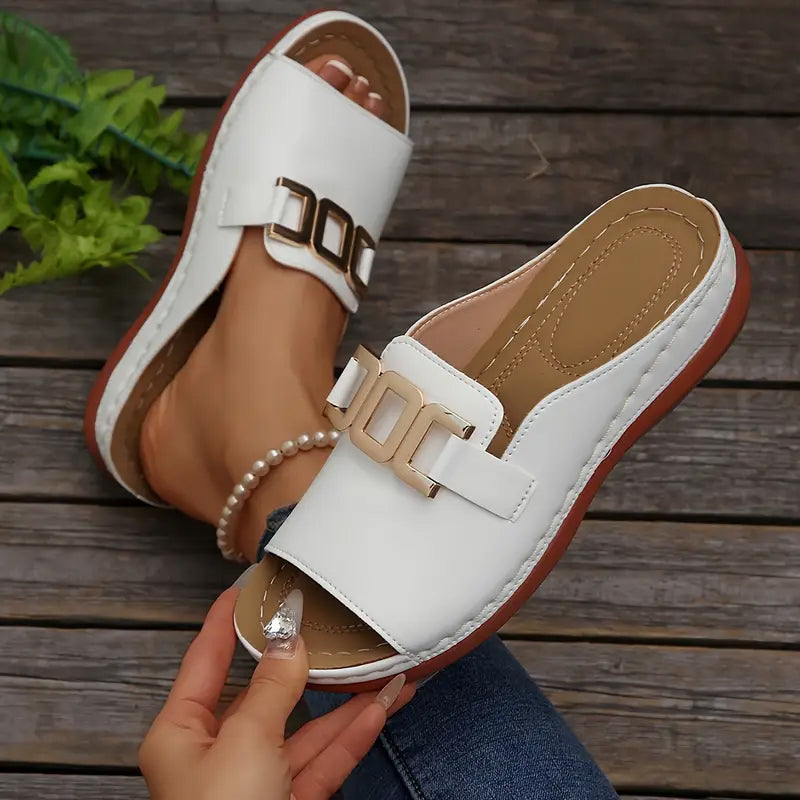 Karoline | Stylische und komfortable orthopädische Keilsandalen