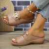 Karoline | Stylische und komfortable orthopädische Keilsandalen