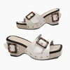 Marlee™ | Damen-Keilsandalen mit stylischen Nietenriemen