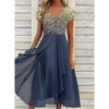 Brooke | stilvolles Kleid mit V-Ausschnitt und modernem Druck