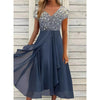Brooke | stilvolles Kleid mit V-Ausschnitt und modernem Druck