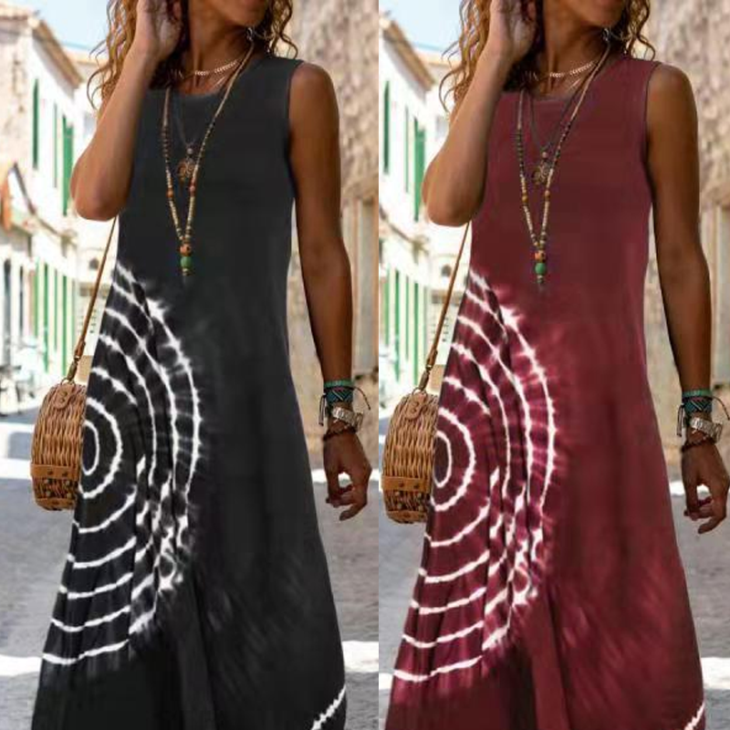Darcy | modisches ärmelloses Kleid in Midi-Länge