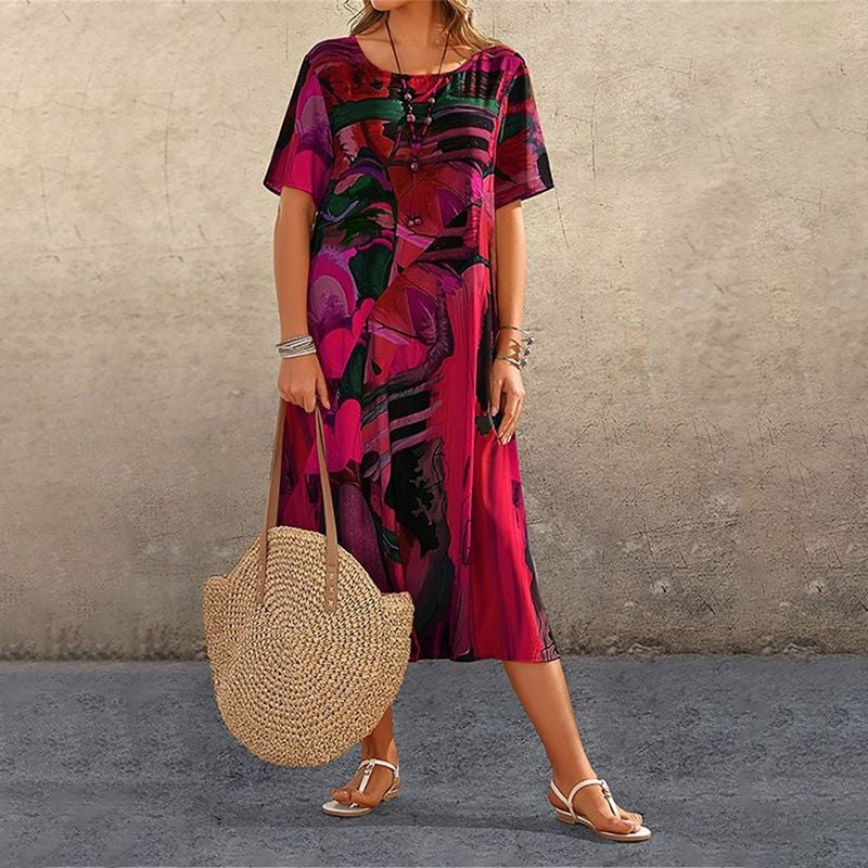 Chloe | tropisches Kleid in leuchtenden Farben für den Sommer
