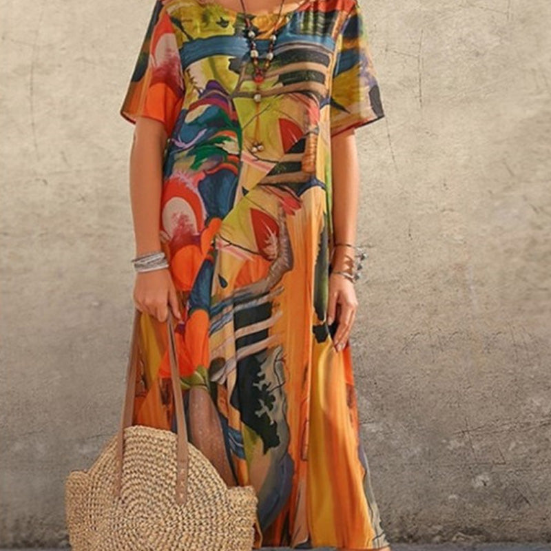 Chloe | tropisches Kleid in leuchtenden Farben für den Sommer