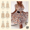 Zas | Minikleid mit V-Ausschnitt und Blumenprint