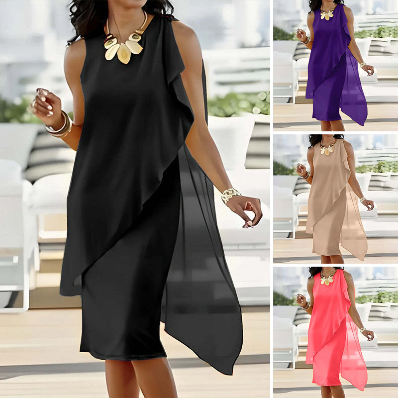 Naomi | trendiges Mesh-Kleid für Damen im asymmetrischen Stil