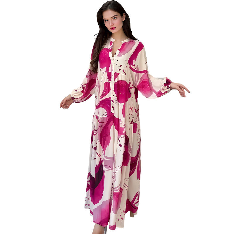 Paloma | romantisches Maxikleid mit zartem Blumenmuster für Damen