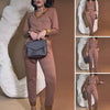 Teyla | Elegantes zweiteiliges Set mit Lederdesign