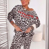 Reina | Damen-Zweiteiler, mit Leopardenmuster & modern