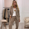 Amelis | Zweiteiliges Blazer- & Hosenset mit Streifen