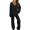 Faribel | V-Ausschnitt Pullover & Hose Set
