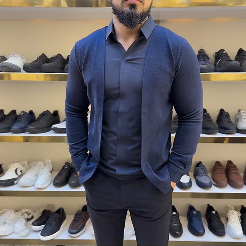 Larry | Herrenhemd im Lagenlook