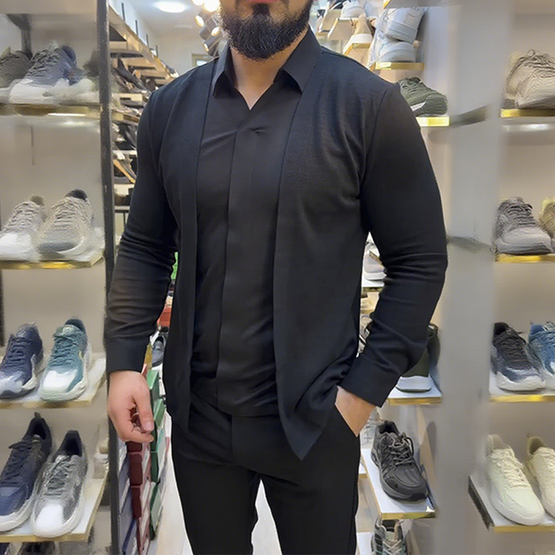 Larry | Herrenhemd im Lagenlook
