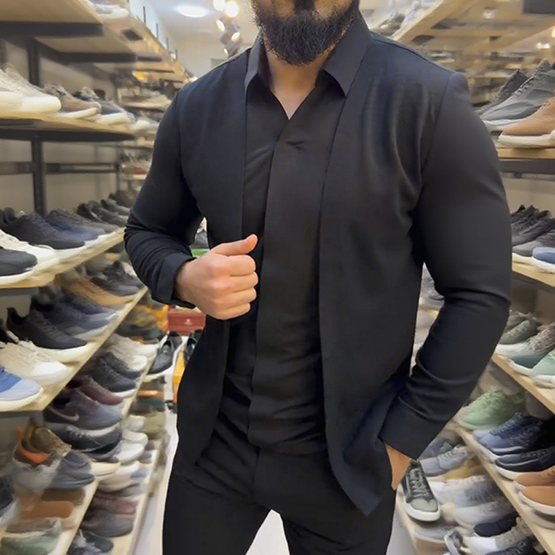 Larry | Herrenhemd im Lagenlook