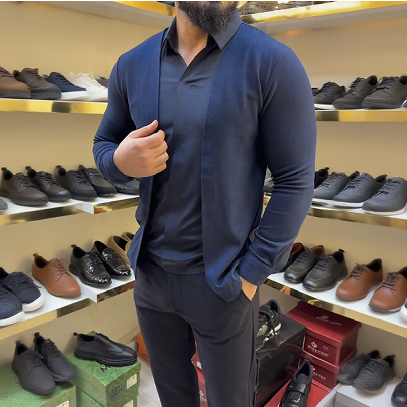 Larry | Herrenhemd im Lagenlook