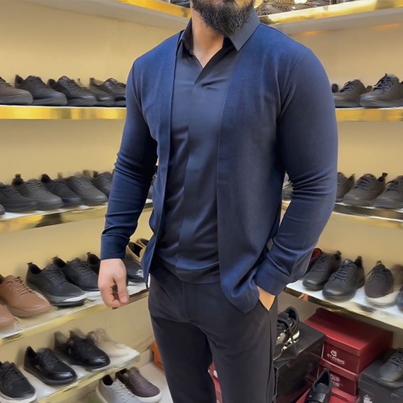 Larry | Herrenhemd im Lagenlook