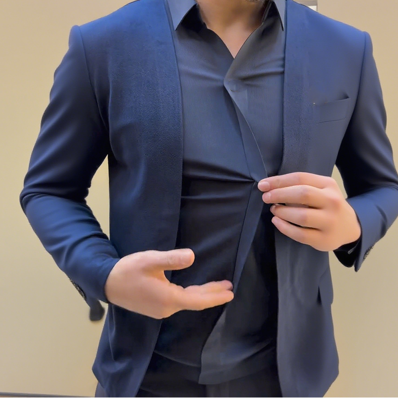 Larry | Herrenhemd im Lagenlook