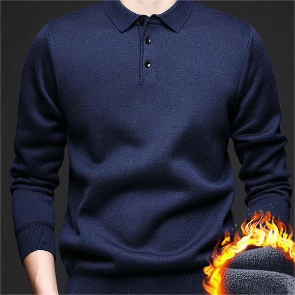 Ryan | Winterpullover für Herren, mit Revers & elegant