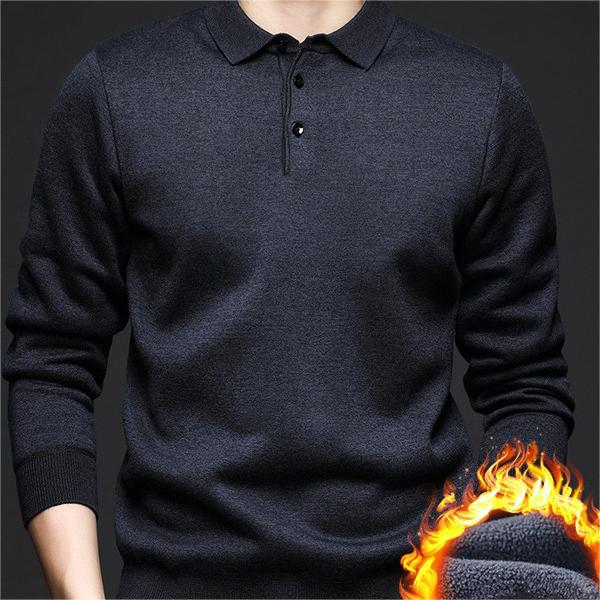 Ryan | Winterpullover für Herren, mit Revers & elegant