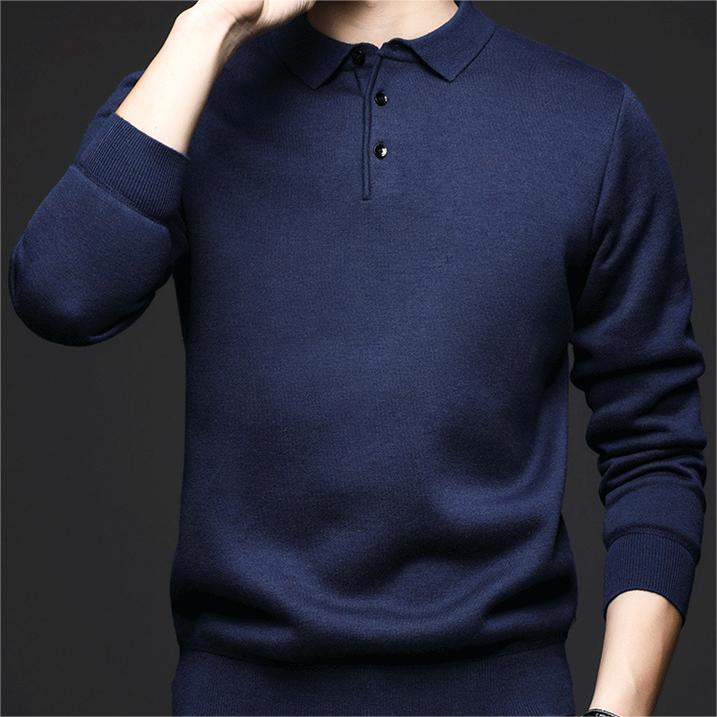 Ryan | Winterpullover für Herren, mit Revers & elegant