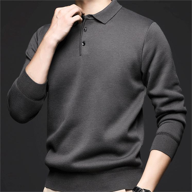 Ryan | Winterpullover für Herren, mit Revers & elegant