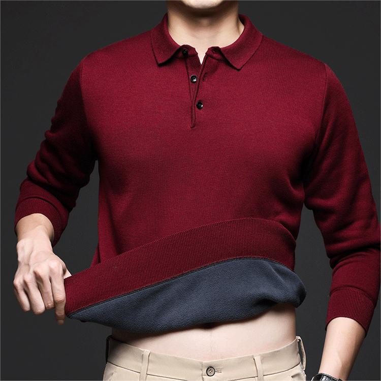 Ryan | Winterpullover für Herren, mit Revers & elegant
