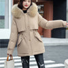 Xenia | Damen Parka mit Fleecekapuze
