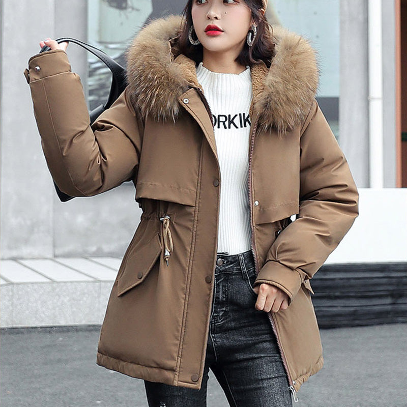 Xenia | Damen Parka mit Fleecekapuze