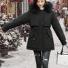 Xenia | Damen Parka mit Fleecekapuze